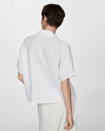 Mango Linen Button Up Shirt