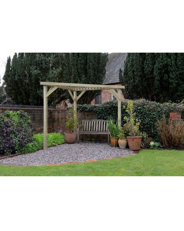 Forest Slatted Corner Pergola