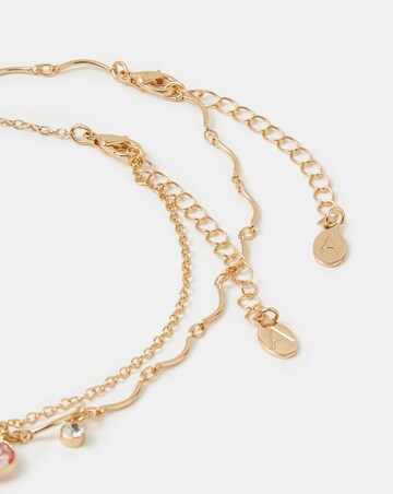 Accessorize 2-Pack Gemstone Pendant Necklaces