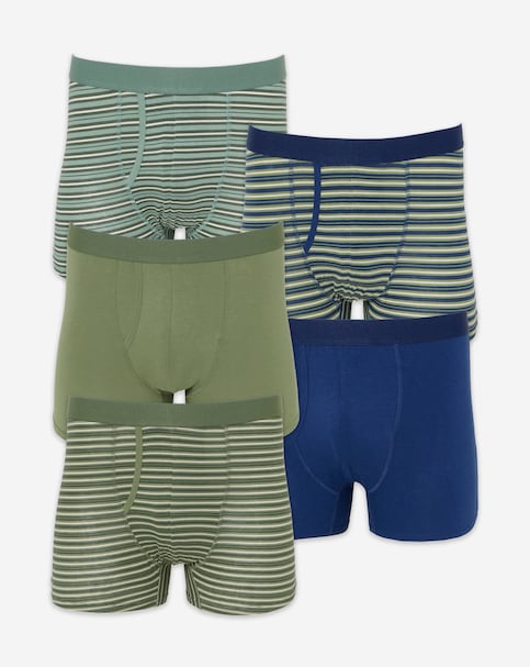 5 Pack Stripe A-Front Boxers