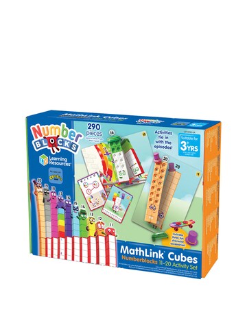 Learning Resources MathLink Cubes Numberblocks 11-20 Activity Set