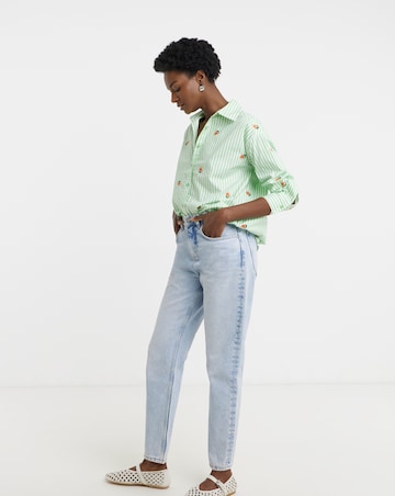 Embroidered Stripe Shirt