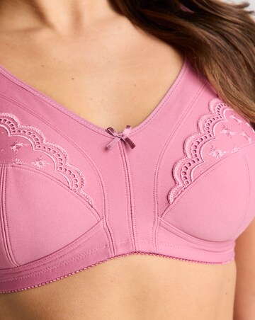 Pretty Secrets (2 Pack) Sally Minimiser Non Wired Bras (D-J) Blue/Pink