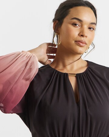 Joanna Hope Ombre Tiered Maxi Dress