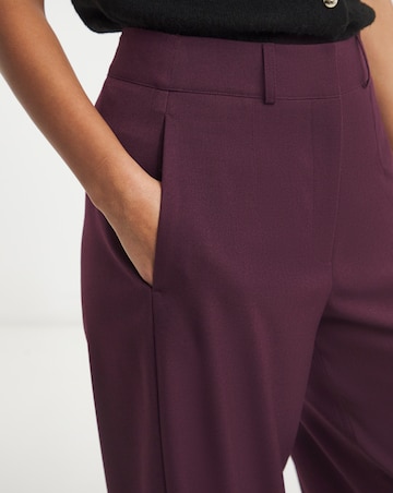 Simply Be Aubergine Premium Twill Barrel Leg Trouser