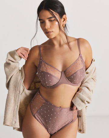 Pretty Secrets (2 Pack) Hannah Heart & Animal Print Full Brief Knickers