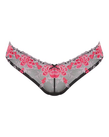 Figleaves Curve Floral V Brazilian Neon