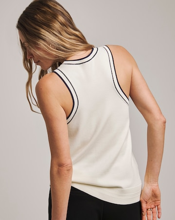 Anthology Contrast Trim Rib Vest