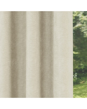 Knightsbridge Chenille Black Out Eyelet Curtains