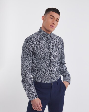 Jacamo Premium Formal Floral Print Shirt