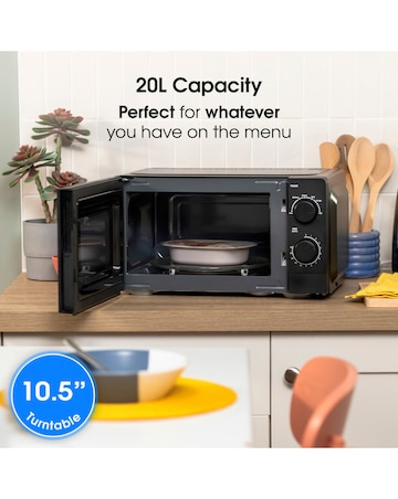 Abode AMM2005B 20L Manual Microwave - Black