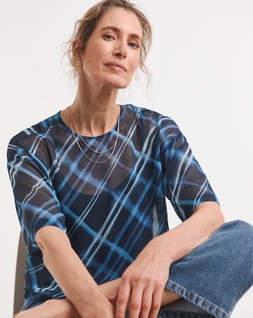 Chiffon Short Sleeve Boxy Top