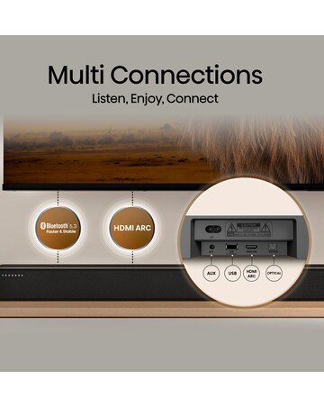 Hisense HS2100 2.1ch 240W Soundbar with DTS Virtual X and Wireless Subwoofer