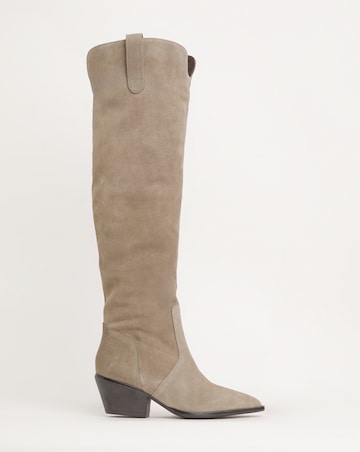 Kairo Suede Over Knee Multi Wear Western Boots - Wide Fit (E) & Super Curvy Calf