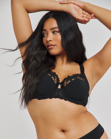 2 Pack Flora Underwired Full Cup Bras B-G - Black/White