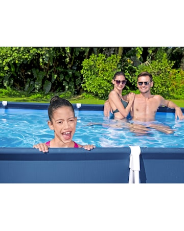 Bestway Steel Pro 13.1ft Outdoor Swimming Pool Set with Filter Pump