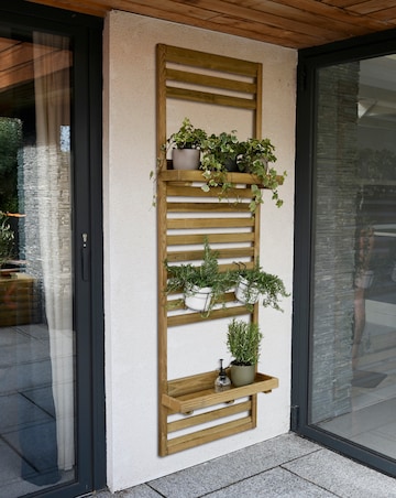 Forest Slatted Wall Planter 2 Shelf