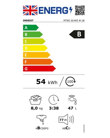 Indesit IWC81283WUKN 8kg 1200rpm Washing Machine - White