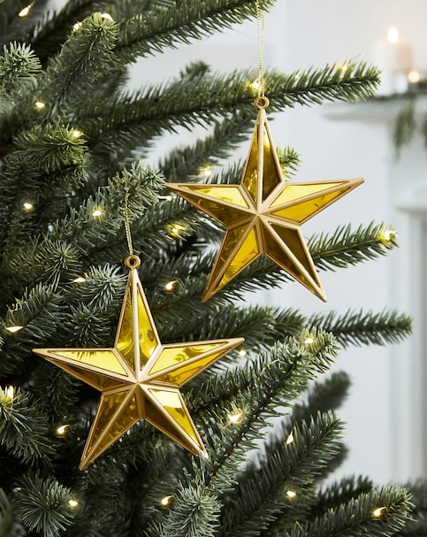 Gisela Graham 2 Gold 5 Point Star Dec