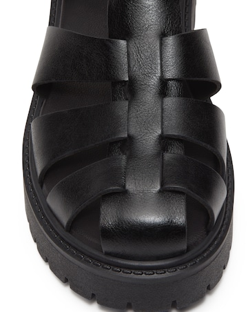 Timberland Stone Street Fisherman Black Full Grain Sandals