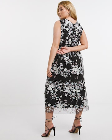 Joanna Hope Sequin Tiered Prom Maxi Dress