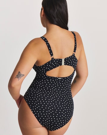 Figleaves Spot Tie Front Underwired Swimsuit