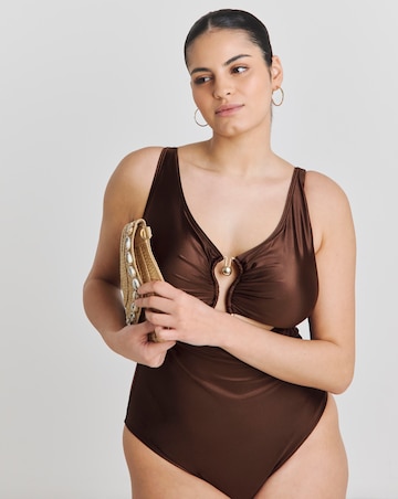 Simply Be Trim Detail Tummy Control Swimsuit