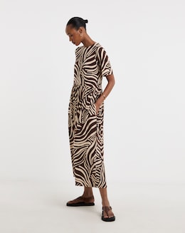 Soft Touch Half Sleeve Smock Dress