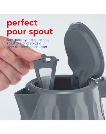 Russell Hobbs 26053 Textured Honeycomb Grey Kettle