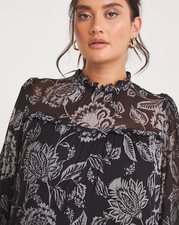 Joanna Hope Mesh Trapeze Tunic