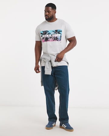 Jack & Jones Indiana Graphic T-Shirt 3 Pack - Multi