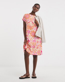 Soft Touch Jersey Assymetric Swing Dress | Fashion World