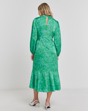 Joanna Hope Satin Jacquard Midi Dress