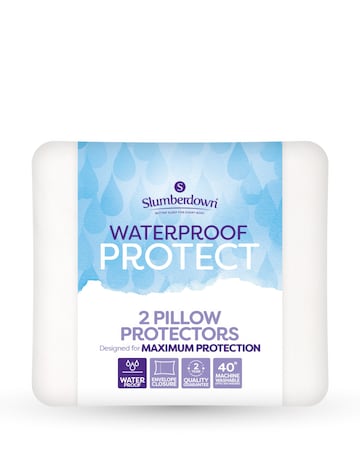 Slumberdown Waterproof Pillow Protectors - 2 Pack