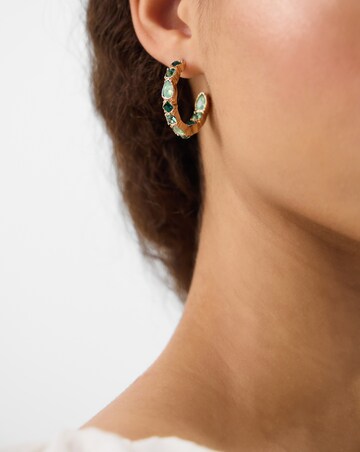 Accessorize Gemstone Hoop Earrings