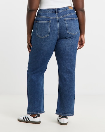 Simply Be 99 1 Indigo Comfort Relaxed Straight Leg Jeans