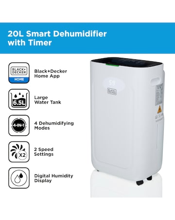 BLACK+DECKER 20L Smart Dehumidifier