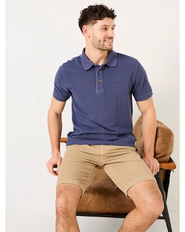 Fatface Pique Polo - Denim Blue