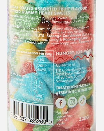 Treat Kitchen Xmas Sweet Bottles (All I Want + Happy Holidays) Duo Pack