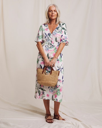 Julipa Viscose V-Neck Midi Dress