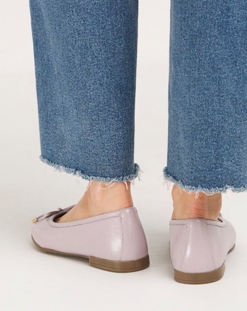 Eliza Basic Leather Ballerina Wide E Fit