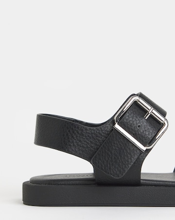 Heidi Two Part Buckle Comfort Sandals - Extra Wide Fit (EEE)