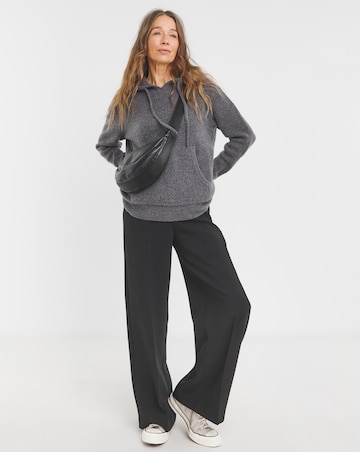 Grey Knitted Hoodie