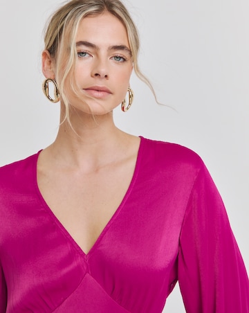 Joanna Hope Satin Midi Dress