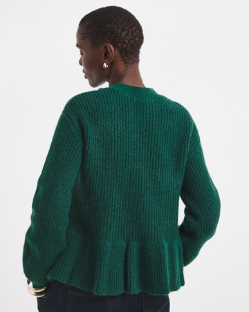 Peplum Knit Cardigan