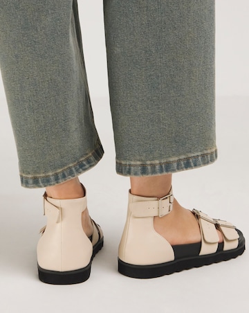 Hannah Two Strap Sandals Wide E Fit