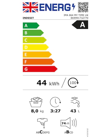 Indesit IMA 864 My Time Washing Machine - White + Install