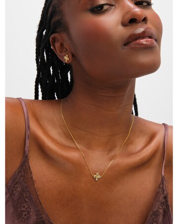 Jon Richard Gold Plated and Crystal Flower Bridal Set - Gift Box