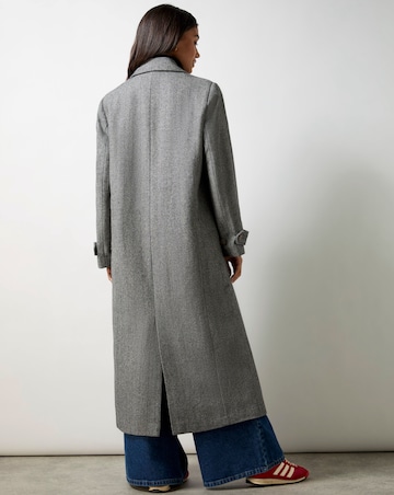 Ro&Zo Herringbone Double Breasted Overcoat