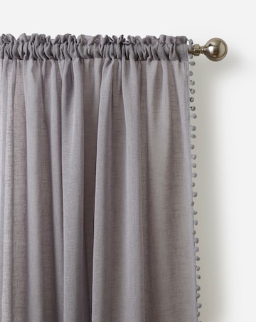 Tahiti Pom Pom Linen Look Voile